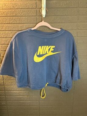 Nike Pullover with White Logo on Charcoal